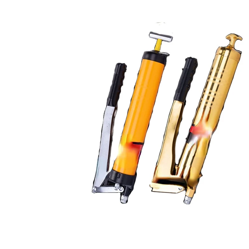 Boutique Grease Gun Excavator Tools Manual Double Rod Grease Pressure Gun with Double Pistons