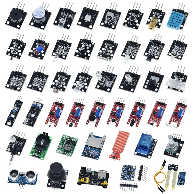UNTUK Arduino 45 jenis Sensor Digital kelembaban suhu RGB LED tanah ...