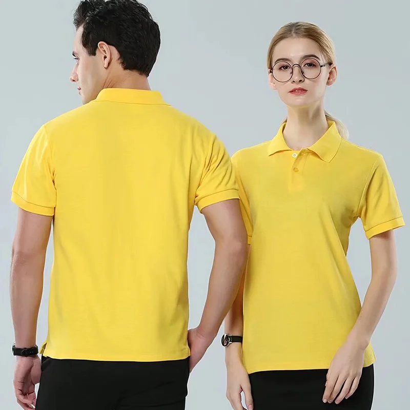 Polo shirt Men Women Summer Short Sleeved Casual Work Advertising Team Customization Design Logo