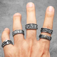 Egypt Pharaoh Eye of Horus Men Rings Stainless Steel Women Jewelry Retro Punk New In Rock Fashion Accessories Gift Wholesale 2