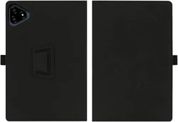 Elegant Handheld PU Leather Tablet Case with Stylus Pen Loop Holder, 12 for TAB G6 Pro 12 (Black)