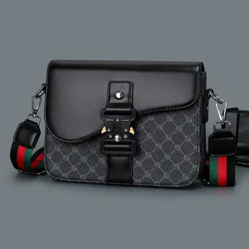 Borsa a Tracolla da Uomo alla Moda, Borsa a Spalla Versatile di Alta Gamma, Borsa a Tracolla Sportiva Casual di Tendenza, Borse di Lusso Firmate