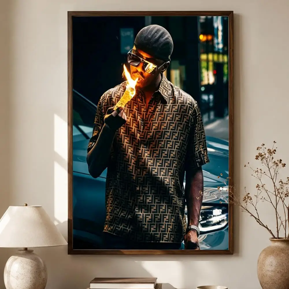 Contemporary Waterproof Music Poster - Self-Adhesive Wall Art for Living Room or Bedroom Gift