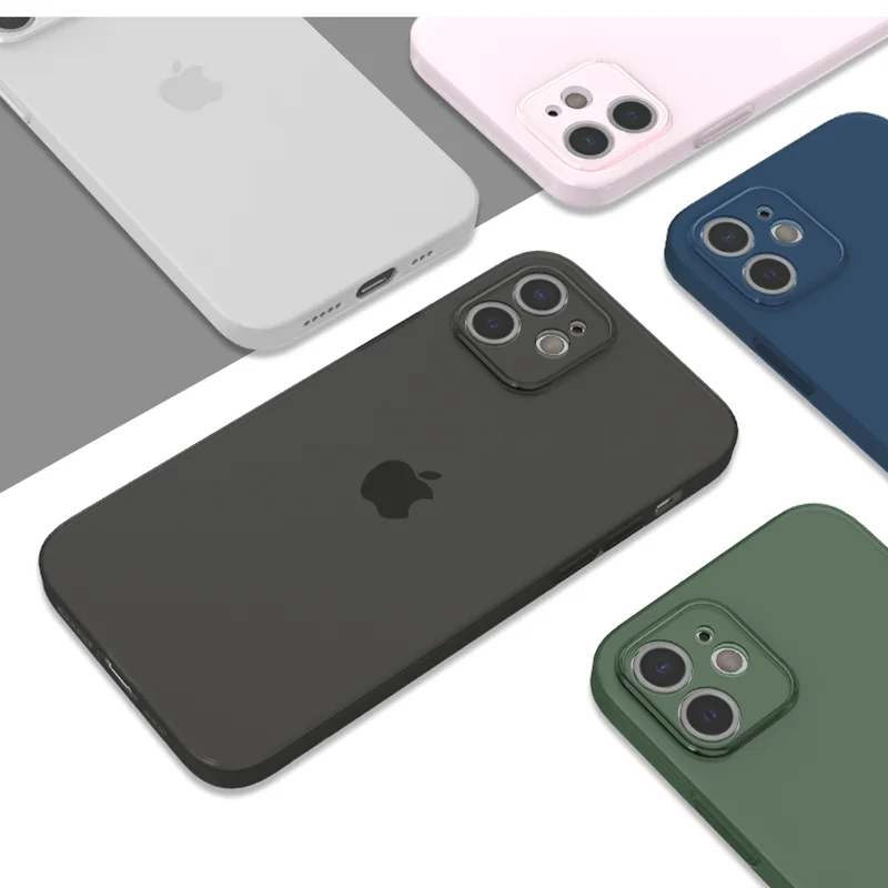 Clear Tpu Ultra Slim Back Case For Iphone 11 12 13 Pro Max Mini Xs Xr 6S 7 8 Plus Se2 Se 3 Matte Cover
