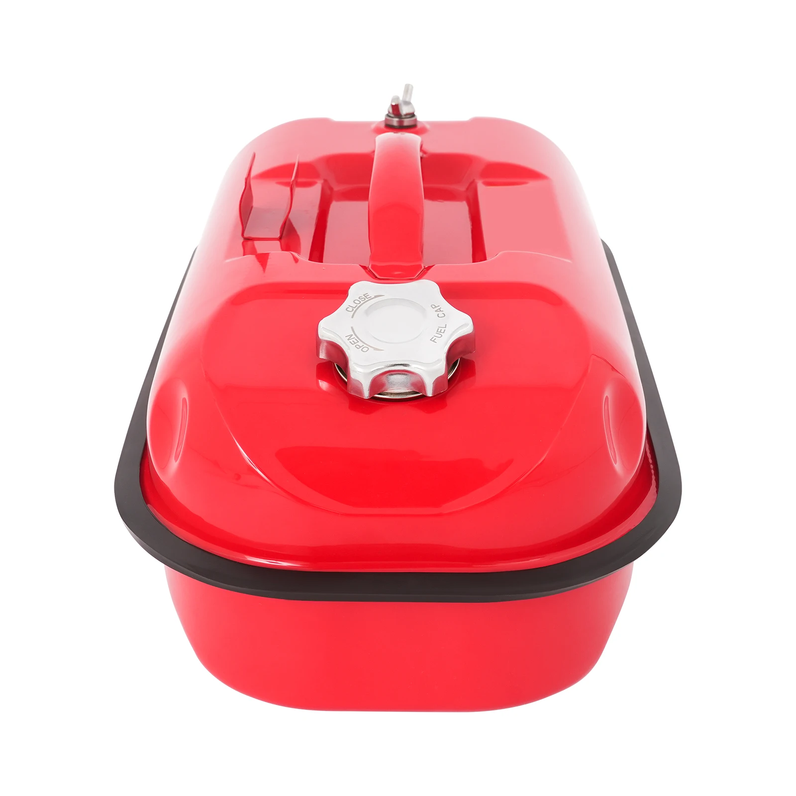 2,2-Gallonen-RV-Kraftstofftank, tragbarer horizontaler Öltank mit drehbarem Tankdeckel, bodenstehend, rot, für Stromversorgungsanlagen im Freien – Detail 6