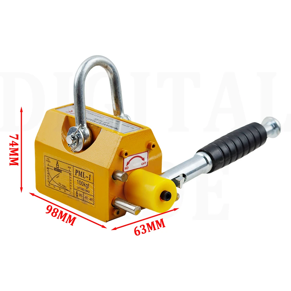 Magnetic Lifter 600KG 400KG Heavy Duty Lifting Magnet Hoist For Doing Steel Projects Heavy Industry Hoisting Magnet