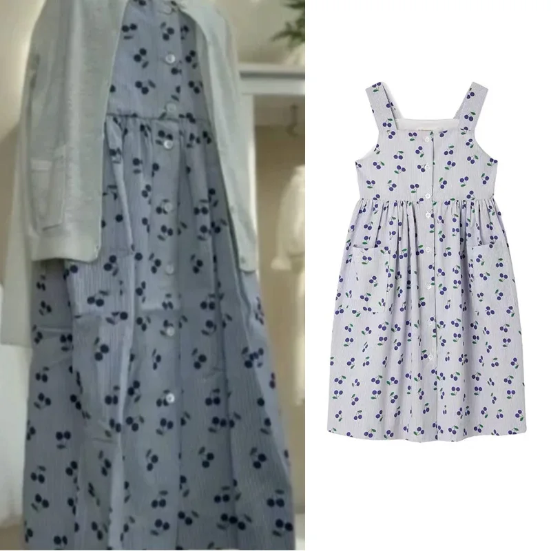

Pre-sale (Ship April) 2024 BP Summer Floral Dress Girl Printed Shirts & Skirt Suit Toddler Girls Clothes Birthday Party Dress