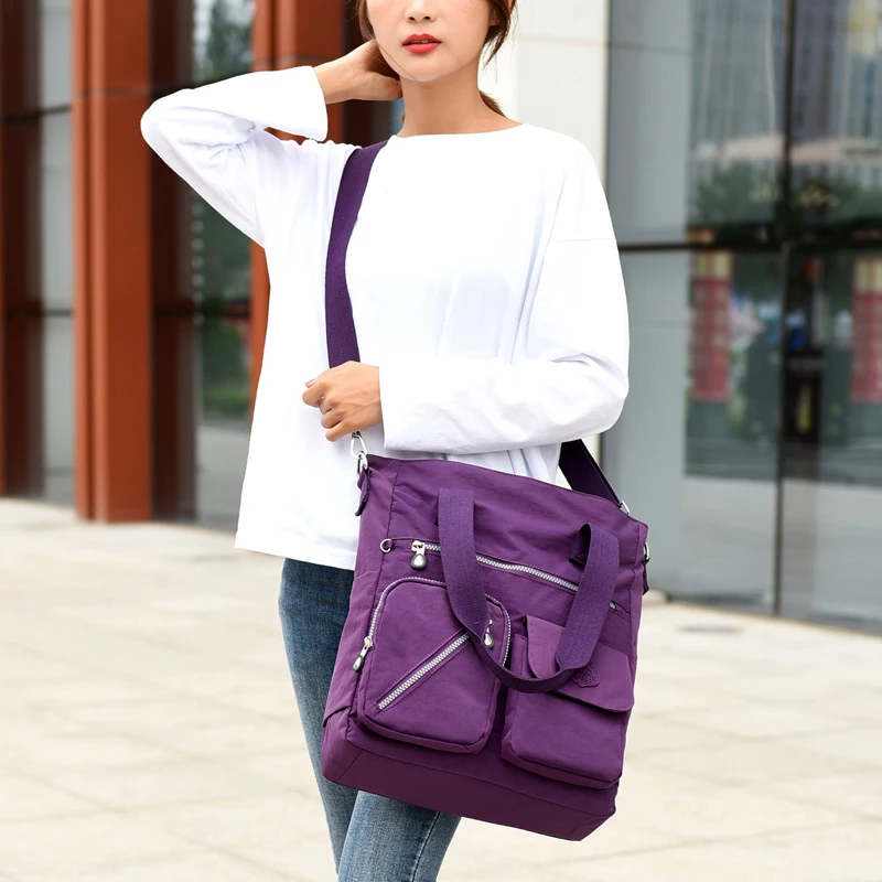 Nouveau imperméable à l'eau femmes grand sac à bandoulière marque sacs à main de créateur de haute qualité en Nylon femme sac à bandoulière bolsas sac a main 1 Nouveau imperméable à l'eau femmes grand sac à bandoulière marque sacs à main de créateur de haute qualité en Nylon femme sac à bandoulière bolsas sac a main 1