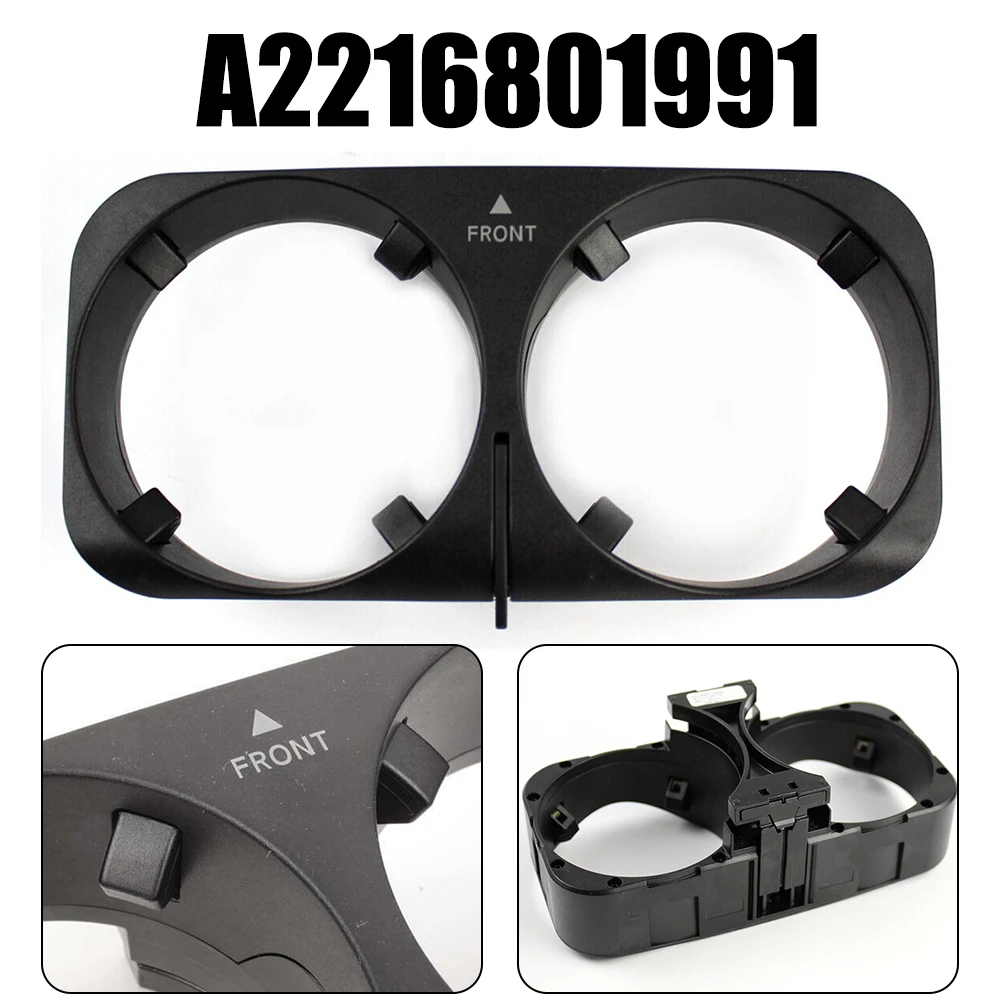 

1pc Plastic Black Front Centre Cup Holder Replacement For Mercedes W221 C216 A2216801991 Automotives Mounts Holder