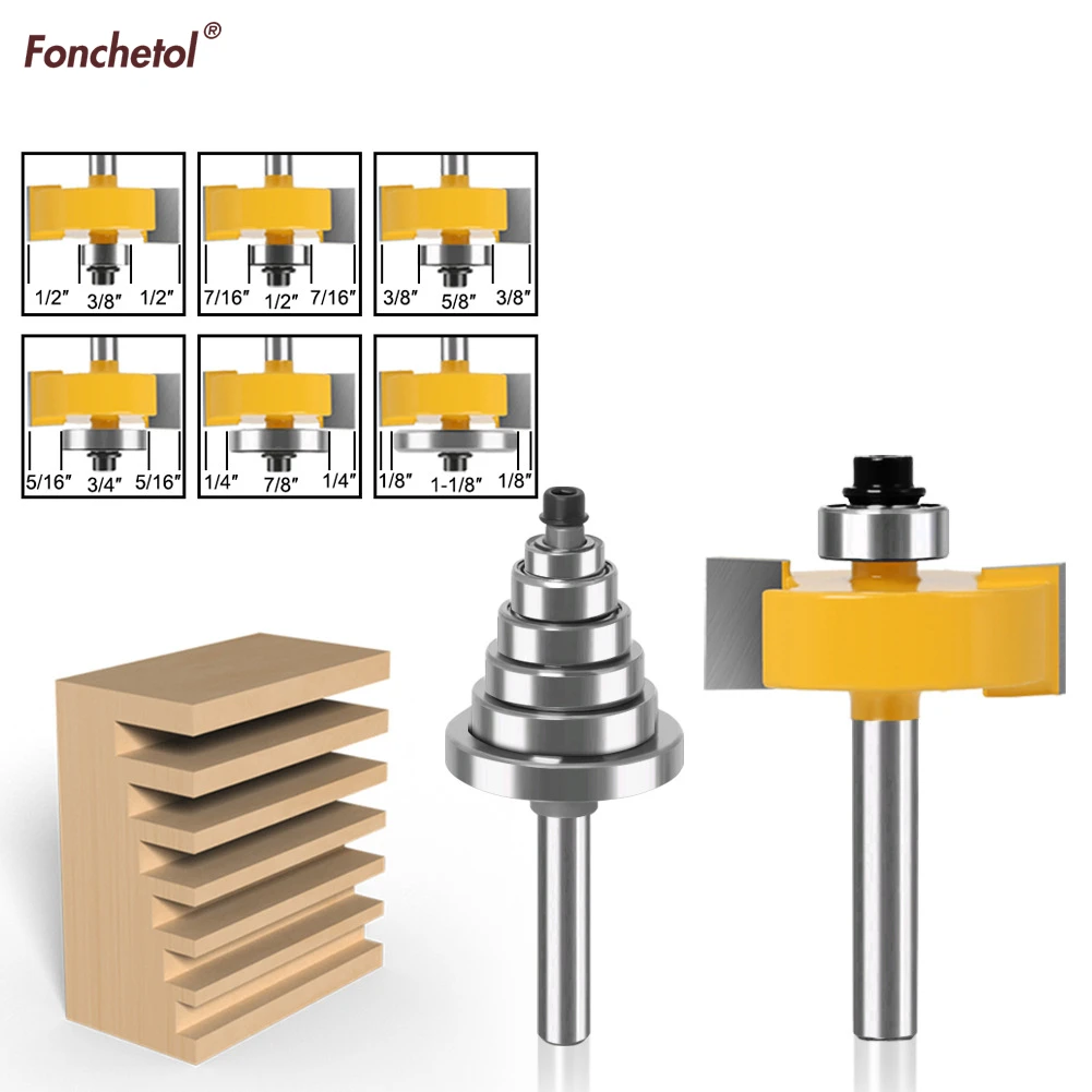 Yonico Punte Per Router Diritte In Carburo Solido Inserto 3 Flauto - Foto 8