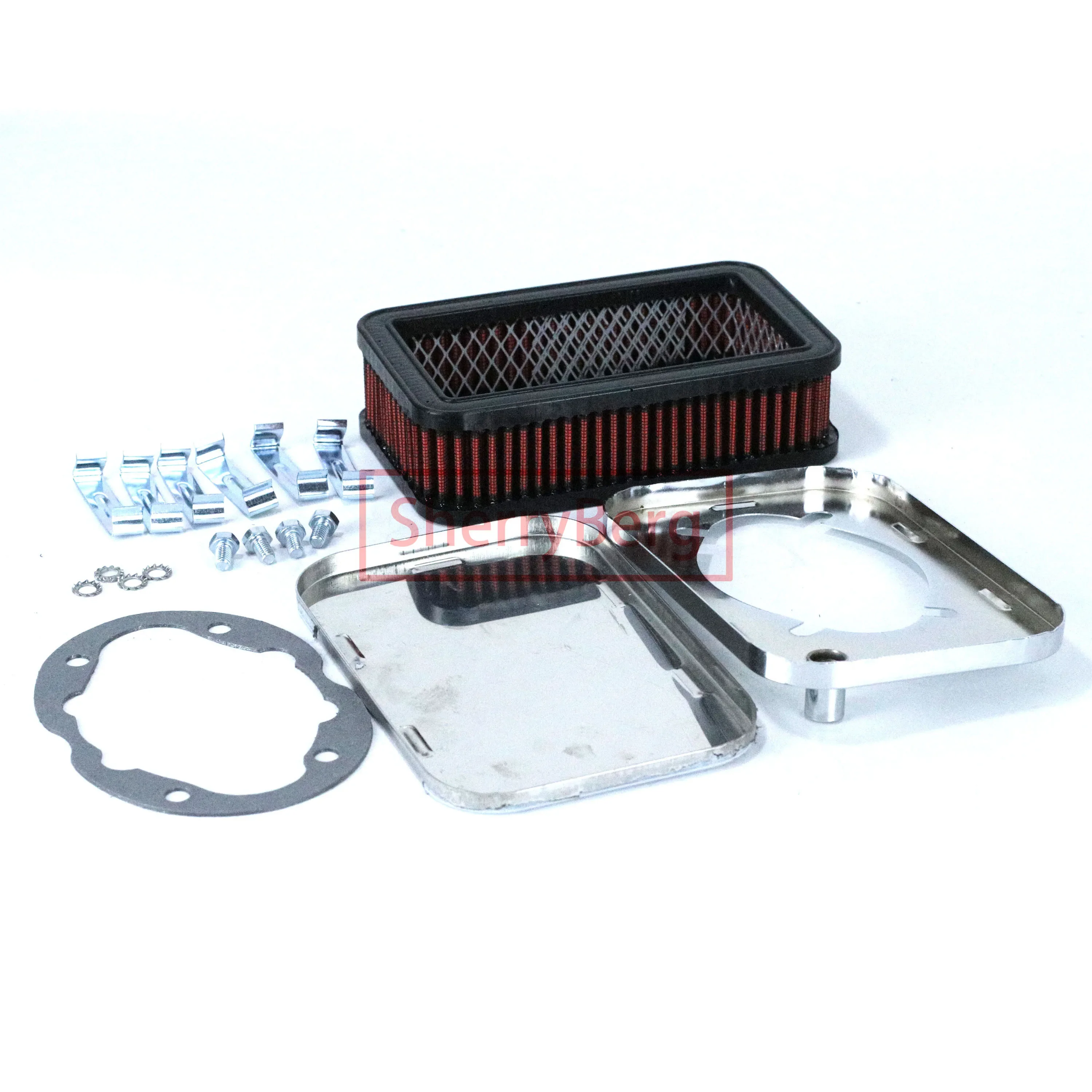 

SherryBerg 1 x fajs CHROME AIR FILTER air cleaner FITS for EMPI Dellorto WEBER 32/36 DFEV CARBURETORS carbs 45MM Height/tall