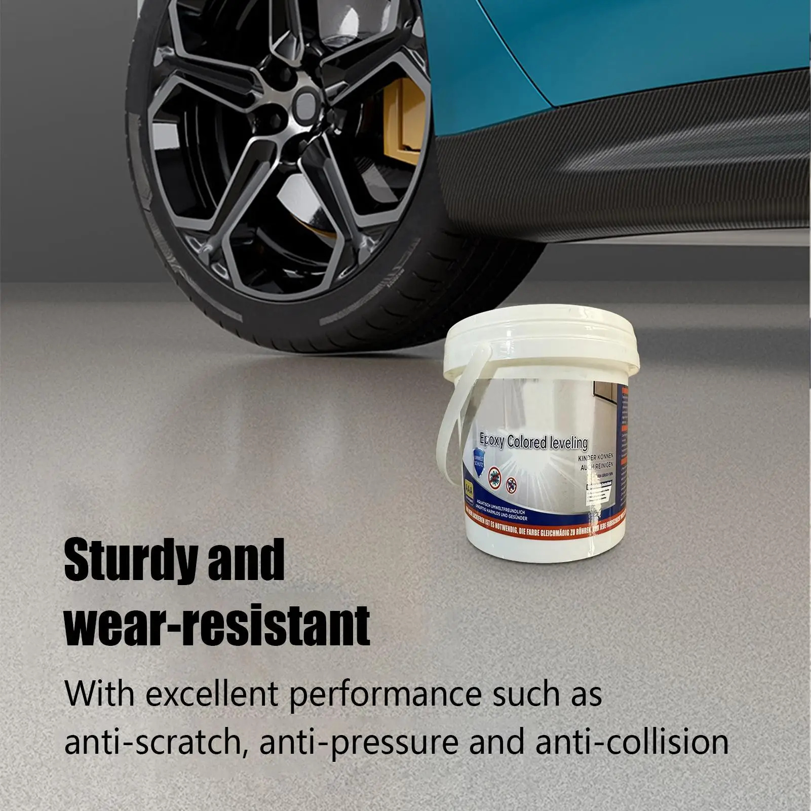 High-Gloss Marble Effect Epoxy Floor Coating Marble Garage Paint Waterproof Floor Paint Waterproof Water-Based Epoxy Coating