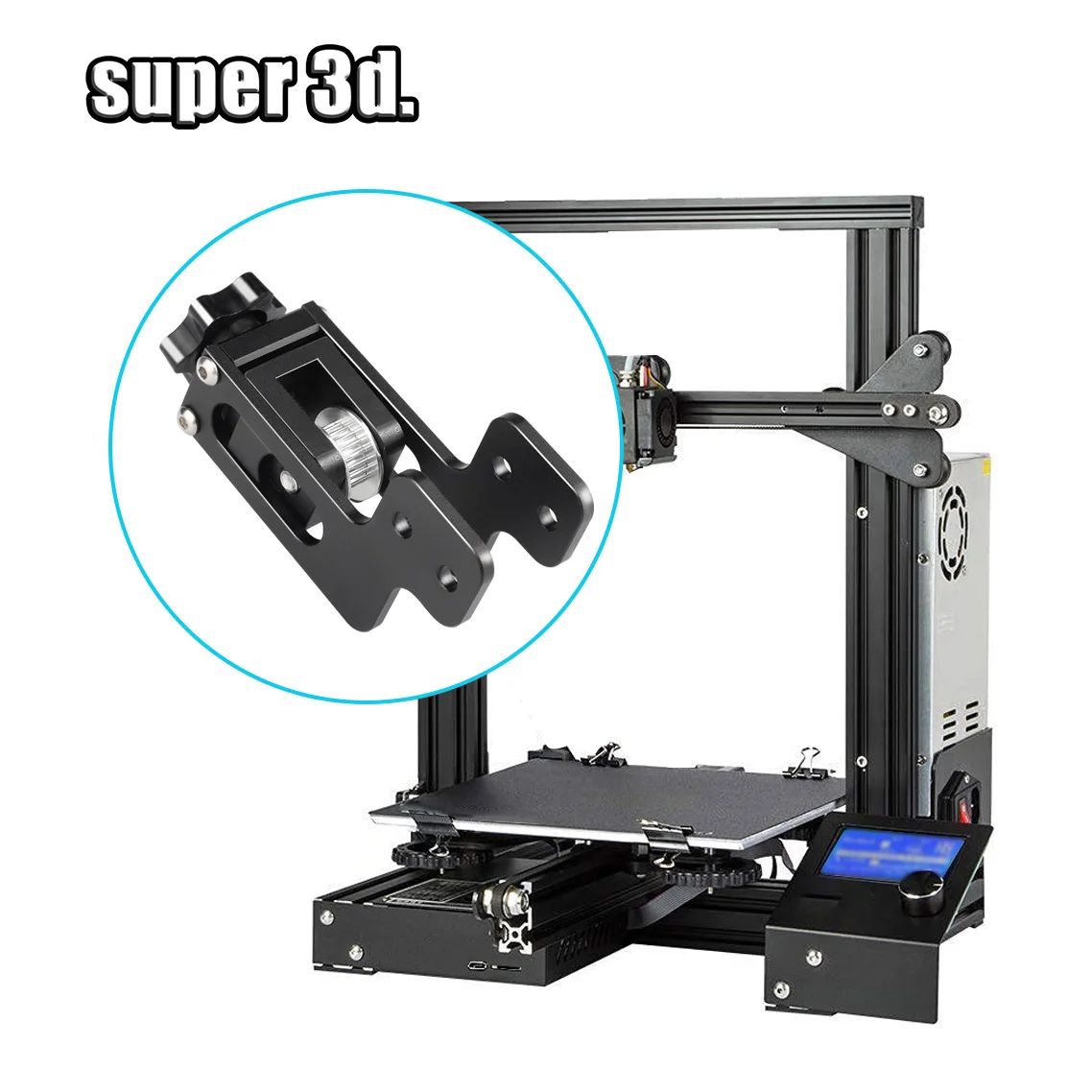 Axis V-slot 2040 Correia Dentada do Eixo y Esticar Esticar o Tensor para Ender v2 Cr10 10s Pro Peças de Impressora 3d Atualização 2023 x - Imagem 4