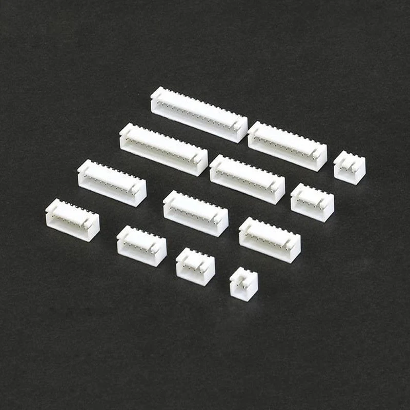 100Pcs JST XH2.54 2/3/4/5 Pin Terminals Plastic Shell Male Plug + Female Socket Wire Connector XH 2.54 2P 3P 4P 5P-14P Wire Connectors Wiring Connector