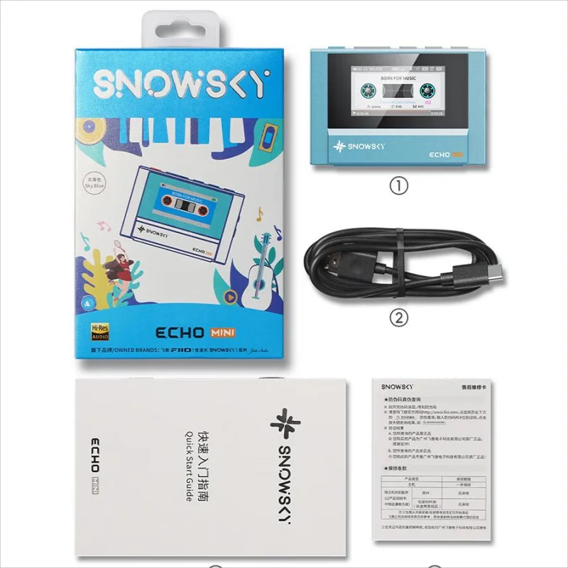 Fiio-snowsky echoミニポータブルミュージックプレーヤー