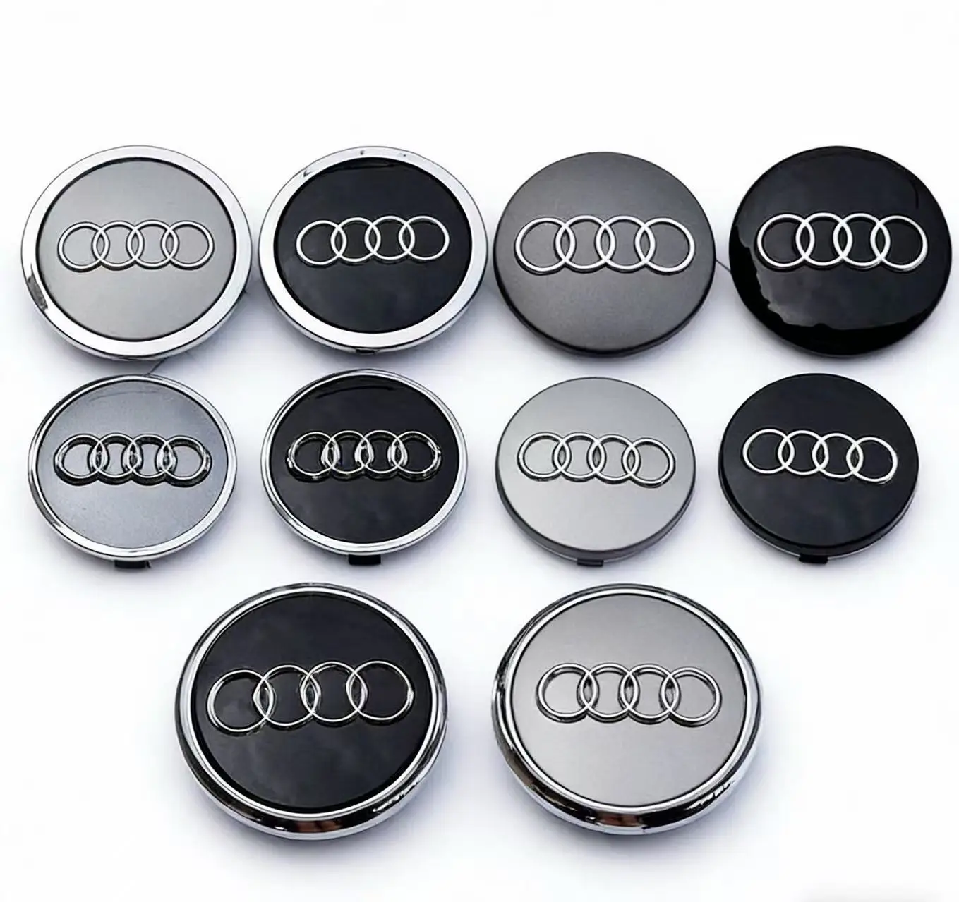 4 Pcs 60 Mm 61 Mm 68 Mm 69 Mm Audi Wheel Hub Center Cover Modification Accessories Suitable For Audi A 1 A 2 A 3 A 4 A 5 A 6 A 7 A 8 Q 1 Q 5 Q 3