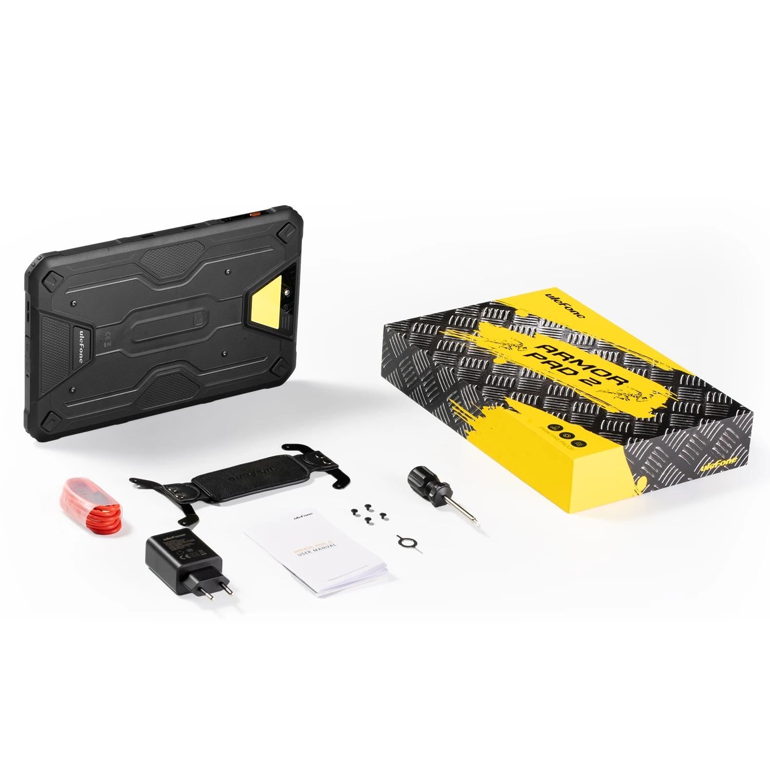 Ulefone Armor Pad 2 Rugged Tablet 11" 2K 16GB 256GB18600 mAh IP68/IP69K Android 13 Helio G99 NFC GPS 4G Tablet PC