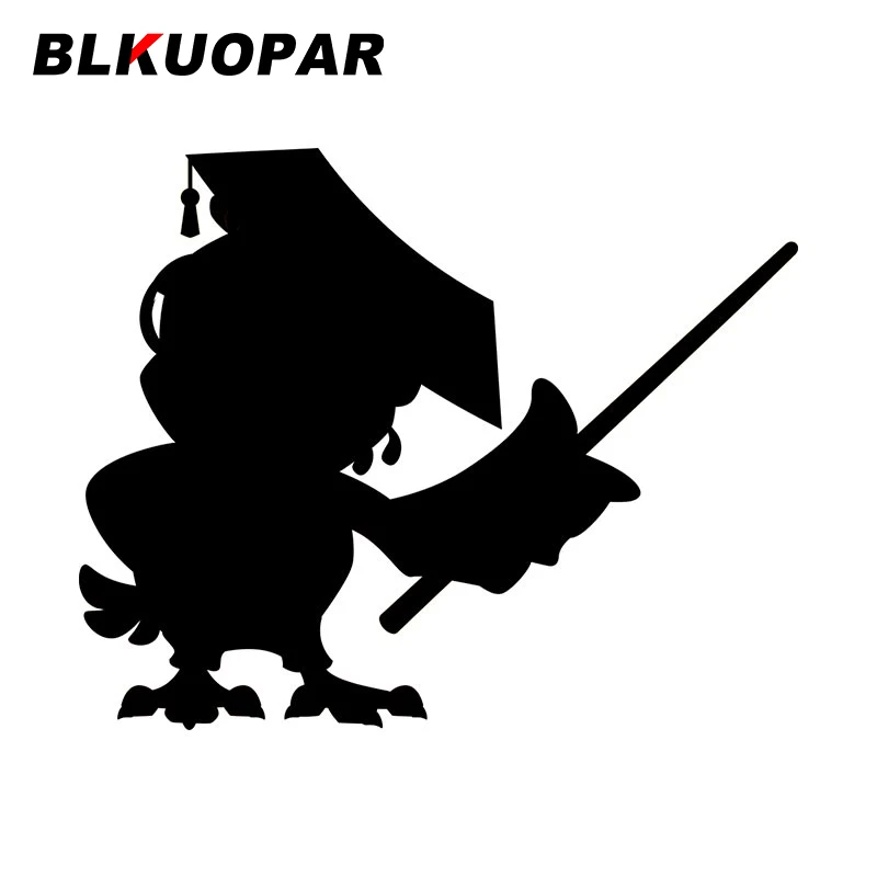 

Автомобильная виниловая наклейка BLKUOPAR с изображением мудрой совы, устойчивая к царапинам креативная наклейка, Солнцезащитная декоративная наклейка на лобовое стекло, окна, фургон, автомобильная этикетка