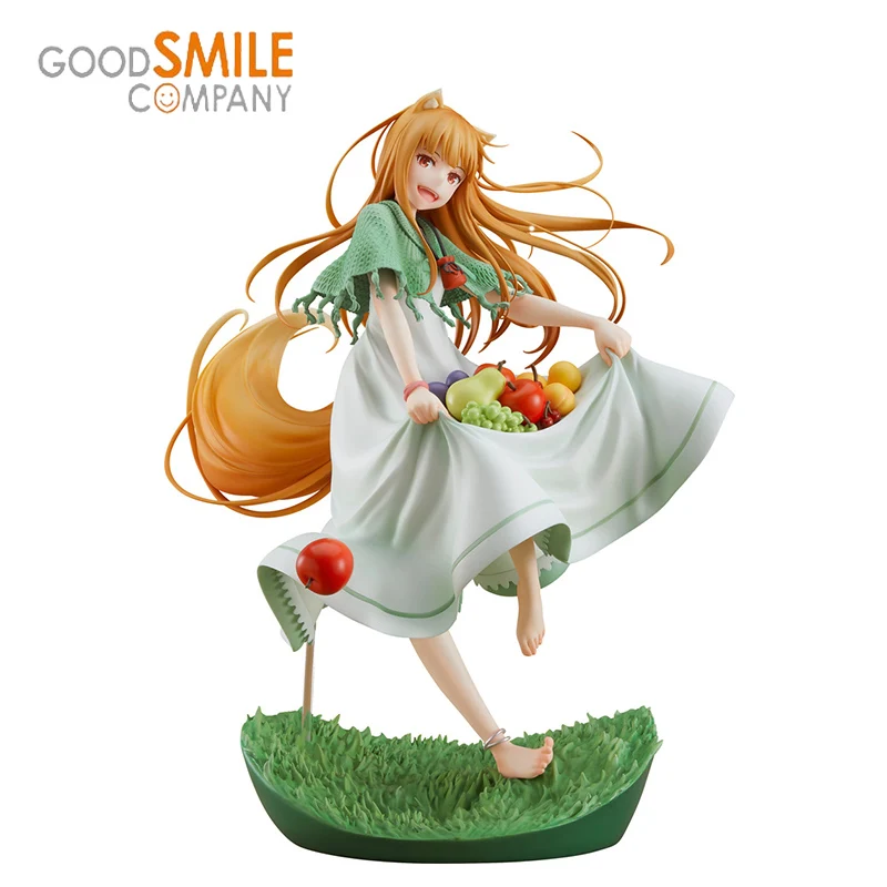 

Оригинальная Аниме Фигурка Good Smile Holo 1/7 25 см из ПВХ, фигурка Спайс и волк в коробке, новая модель с орнаментом, коллекционная игрушка