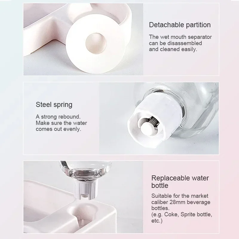 New Corner Dog Bowl Pet Automatic Feeder Dog Cat Drinking Water Bowl Dog Drinking Water Cat Feeding Large Capacity Dispenser Pet