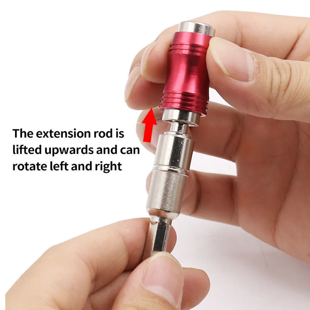 Electric drill hexagonal handle magnetic quick release head lengthening connecting rod corner bend