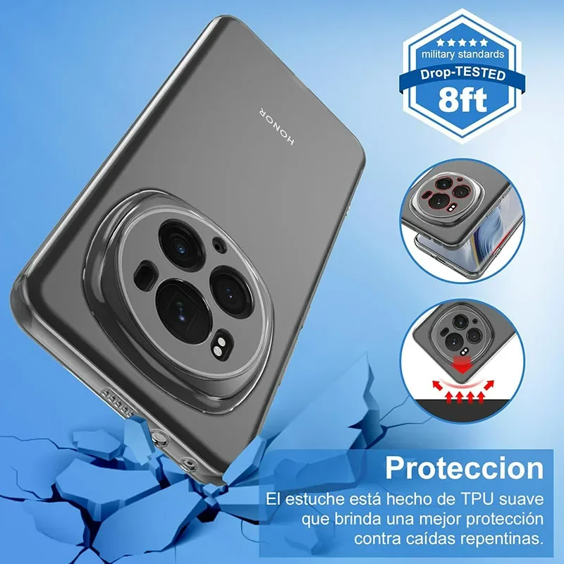 Premium Clear Silicone Shockproof Phone Case - Ultra Thin & Soft Protective Cover