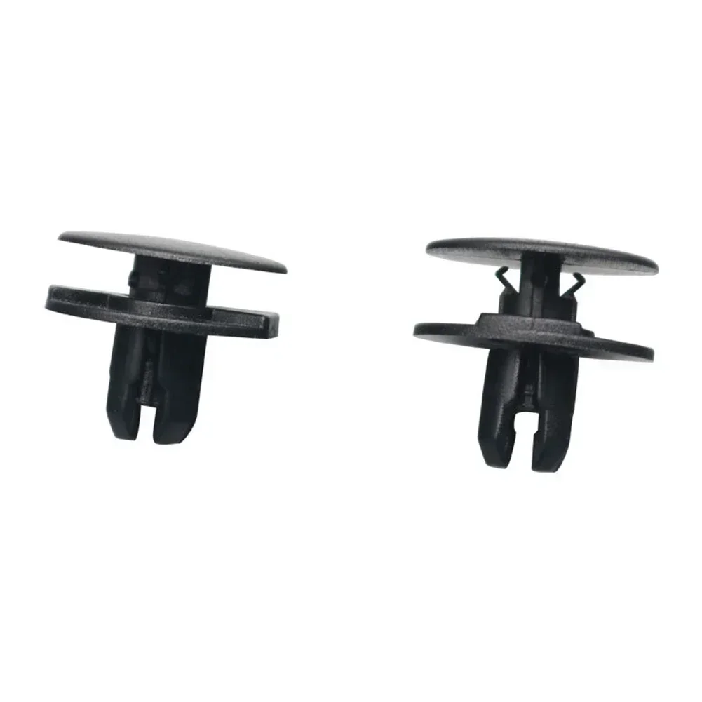 100PCS Black Plastic Push-Type Retainer Clips