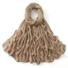 185*75 cm musulman Modal Hijab rayonne coton châles pour femmes mince plaine écharpe grande taille foulard islamique Turban bandeau