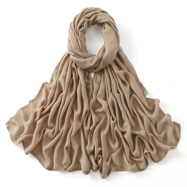 185*75 cm musulman Modal Hijab rayonne coton châles pour femmes mince plaine écharpe grande taille foulard islamique Turban bandeau