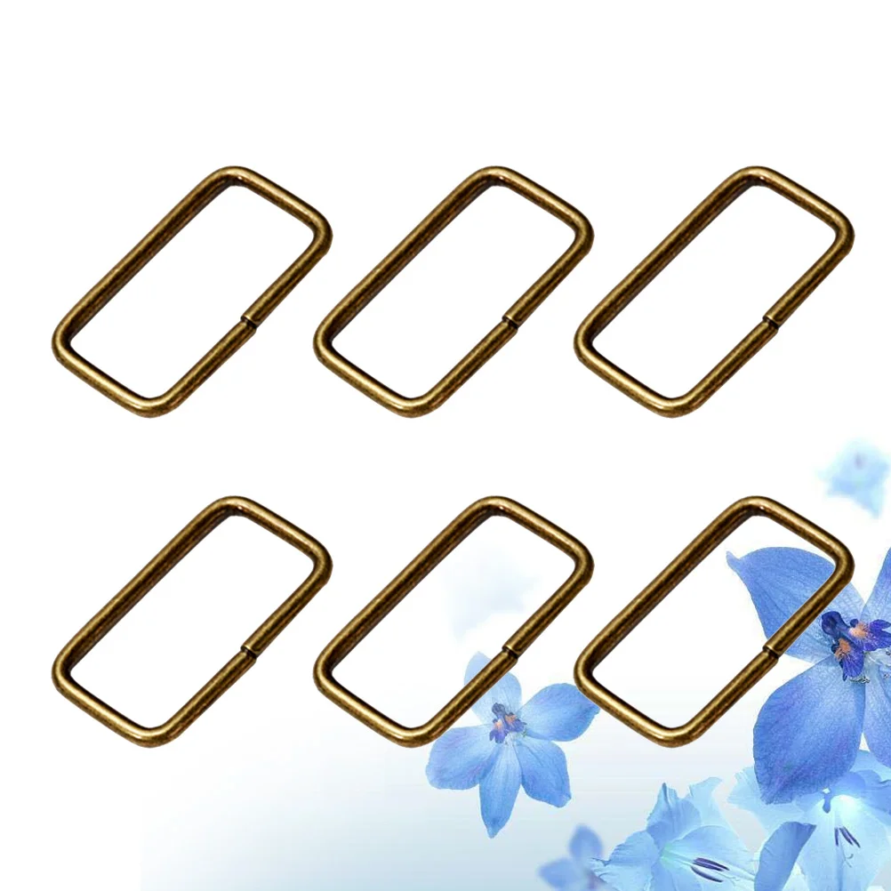 

20 Pcs Buckles Solid Brass Hebilla Webbing Straps for Bags Wallet Accessories