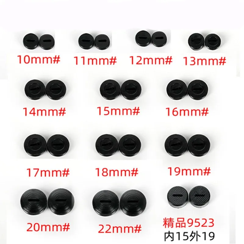

20pcs Black Plastic Screw Carbon Brush Holder Caps Case Dia. 12mm/13mm / 14mm / 15mm / 16mm / 17mm/18mm / 20mm / 22mm