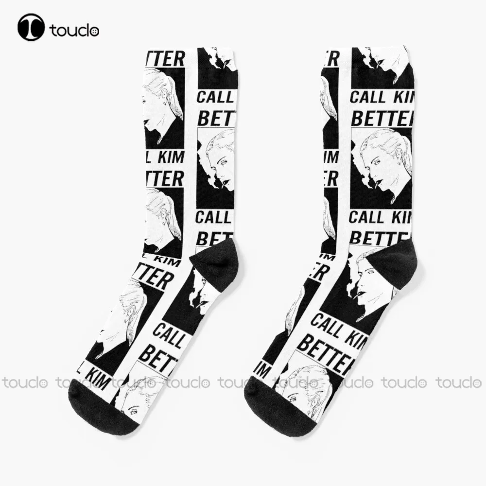 

Better Call Kim Socks Soccer Socks Men 360° Digital Print Custom Gift Christmas New Year Gift Creative Funny Socks Halloween New