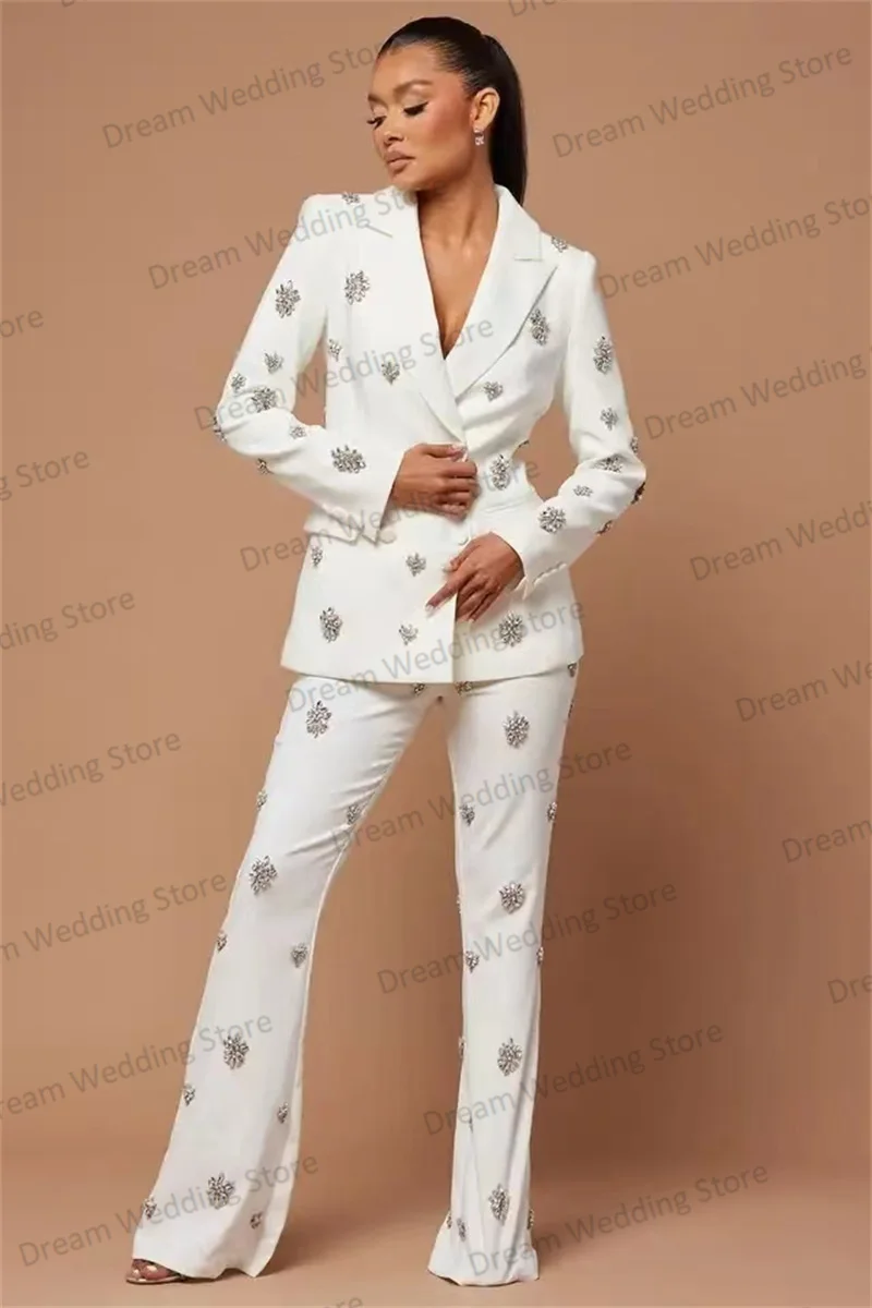 Celeste | Women's Tailored Blazer Wide Leg Trouser Suit Set
