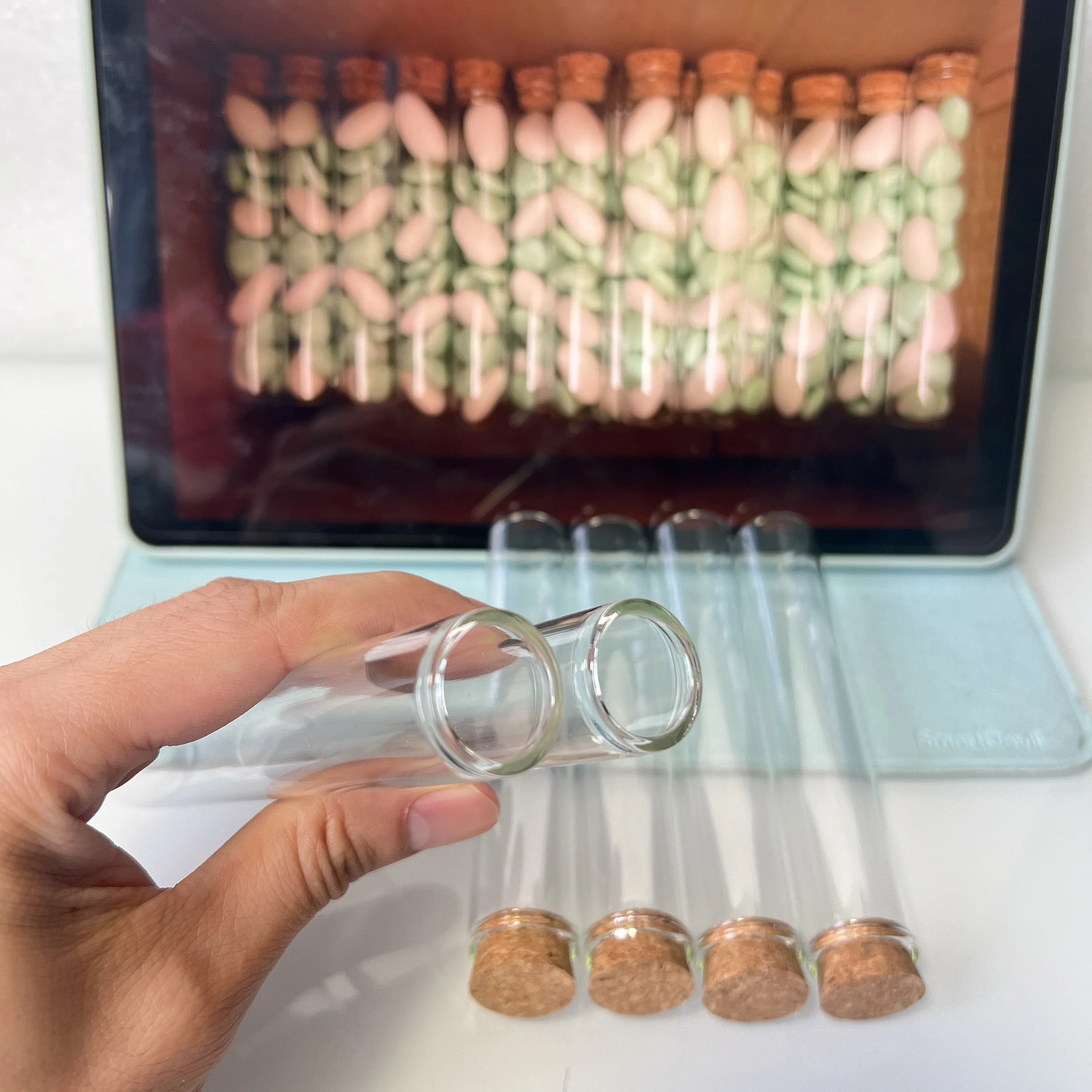 28 Pcs 30ml Glass Bottles Cork Stopper Mini Test Tube Jars Tiny Containers for DIY Wedding Gifts Wishing Bottles Home Decor 2