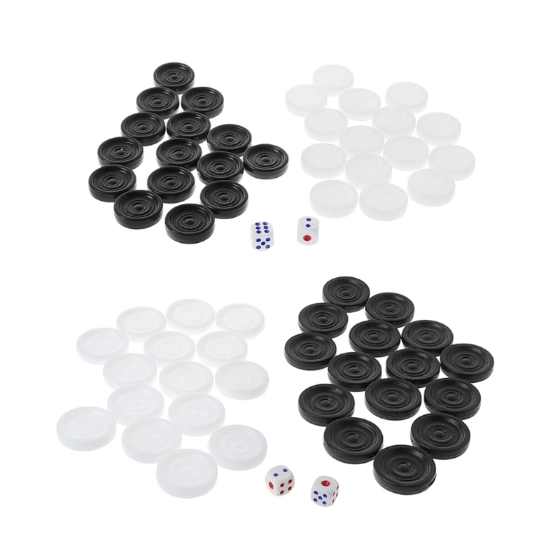

32 шт пластиковые шашки, международные черно-белые шахматы, нарды шашки набор фишек для детей детские игрушки