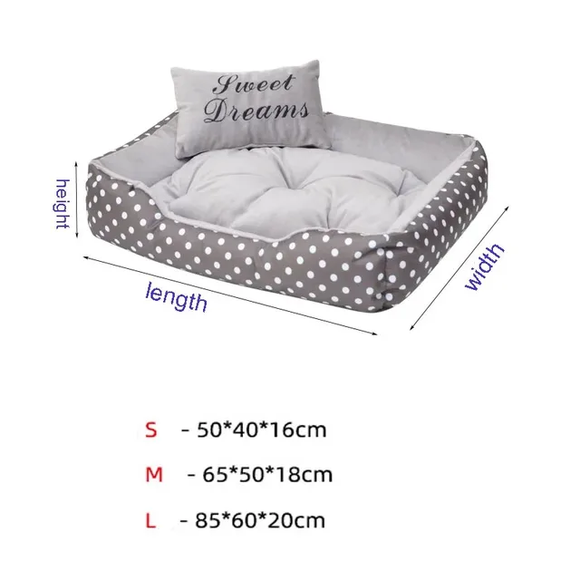 Dog Bed Plush Large Dogs Warm Bedding for Winter Fluffy Accessories Small Breeds Kennel Medium Sofa Pet Supplies Cats Mat Beds 4