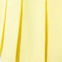 Women Pale Yellow Knitted Pleated Dress Summer Fashion Pockets O-Neck Sleeveless A-line Mini Dress Official - Image 6
