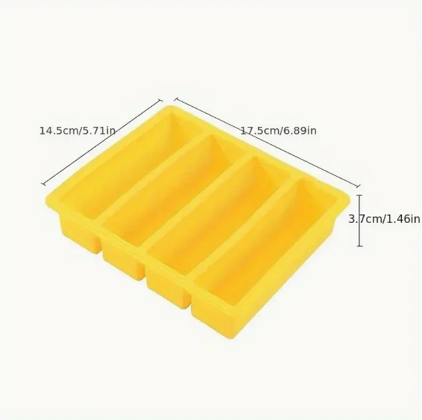 Plateau De Congélation Silicone LIZHOUMIL - 4 Compartiments 250ml Avec Couvercle - Pour Soupes, Sauces, Lait Maternel