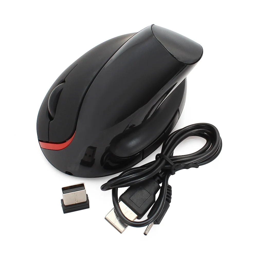 Vertical Wireless Ergonomic Rechargeable Computer Mouse Usb Optical 3d PC Mause 2.4Ghz 1600 DPI Gaming Mice For Laptop Macbook