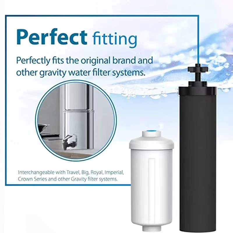 BB9-2 & PF-2 Black Purifying Elements Water Filter Water Filter Replacement Cartridge for Home Travel and Outdoor Activities water purifier filter