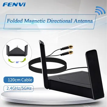 Cavo Antenna fevi Dual Band 2.4G/5GHz per adattatore WiFi Desktop pci-e RP SMA Antenna magnetica rotante esterna per Router AX210