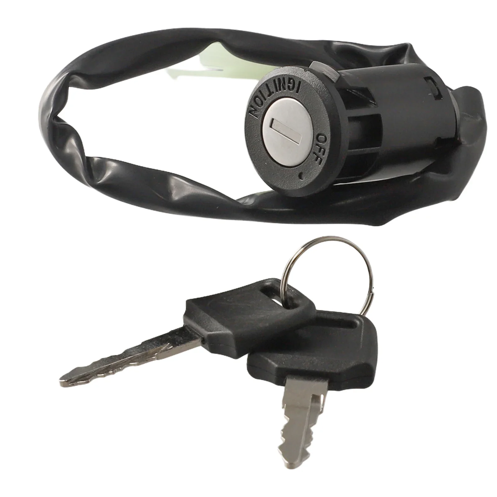 

Moped Ignition Key Switch 2 Wire 28mm Hole ATV Dirt Bike Accessory Electric Motorcycle Go-Kart On/Off Replacement