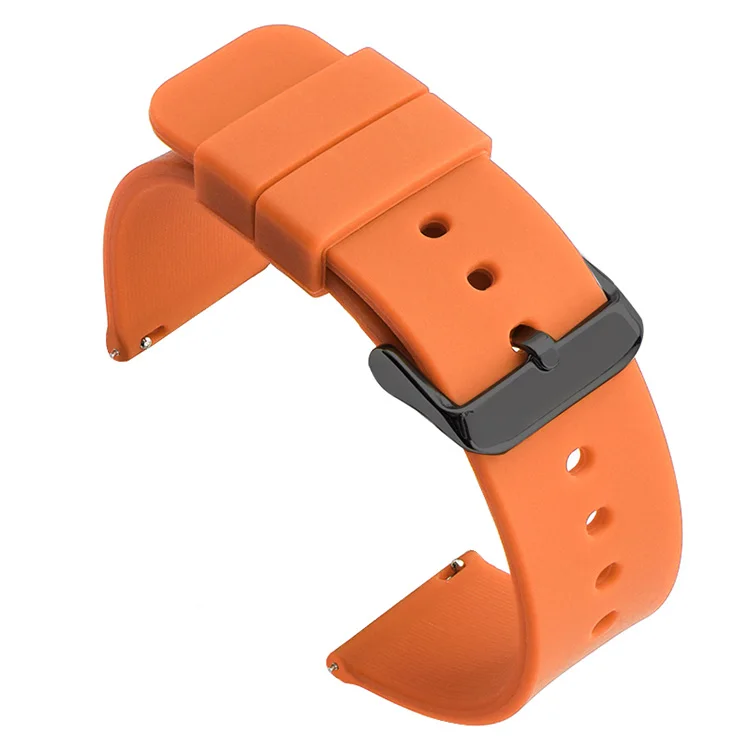 Universal Quick Release Waterproof Silicone Watch Band - Soft Rubber Replacement Bracelet (Various Sizes)