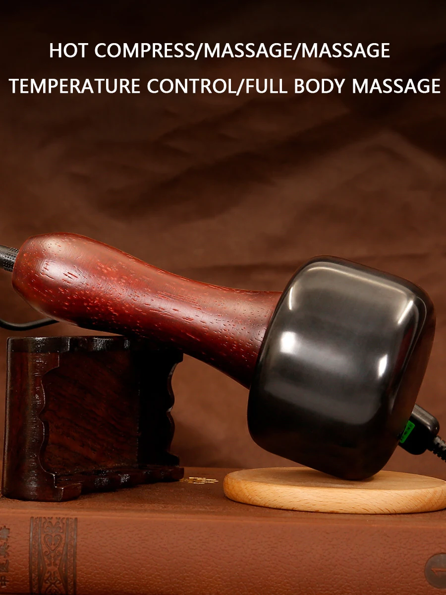 HANRIVER Stone needle energy stones massager scrapping heating temperature moxibustion magnets infrared massage device