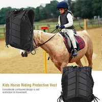 Horse Riding Vest Black Zipper Equestrian Vest for Adult Children Horse Riding Training Waistcoat EVA Equestrian Protective Pad 2