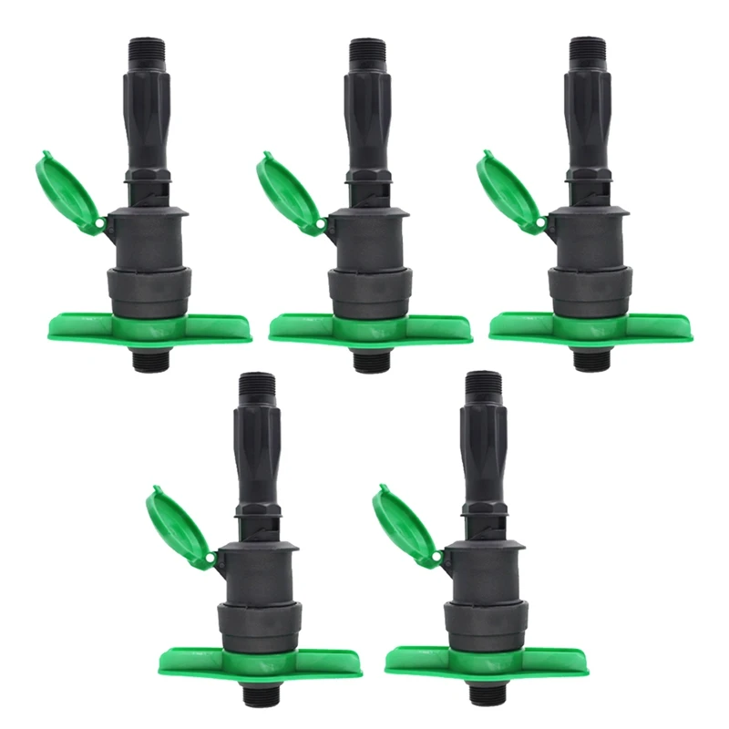 

5Pcs/Lot 1 Inch Plastic Male Thread Rapid Water Intake Valve Faucet Convenient Water Dispenser Garden Lawn Irrigation DN25