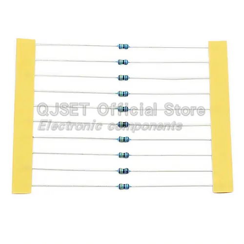 100pcs 1/6W Metal Film Resistors 1/8W 1% 0.125W 10 100 200 220 330 470 Ohm 4.7K 1K 2.2K 10K 47K 200k 220k 510k 100k 470K 1M Ohms - Image 5