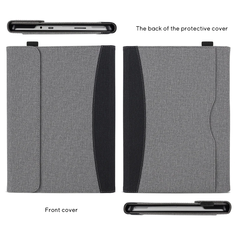 Premium Fabric Stand Cover for 12-Inch Tablet & 2-in-1 Laptop