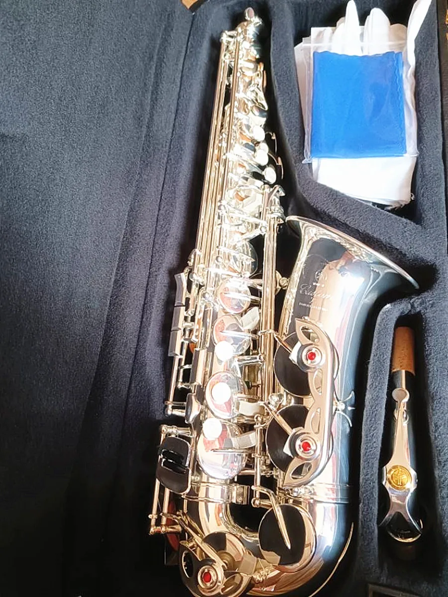 Alto Saxophone YAS-82Z E-Flat Brass Silvering Sax Performance Musical Instrument With Case Accessories