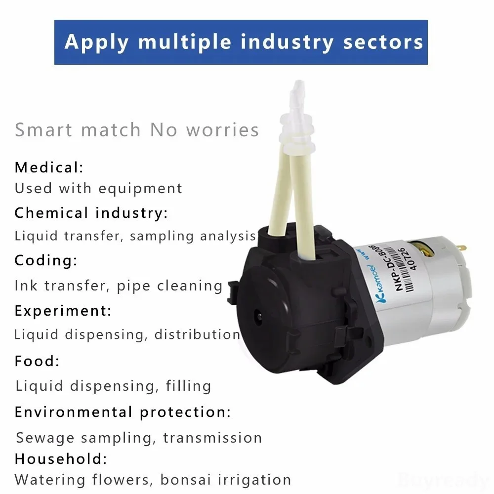 Kamoer DC 12V 24V Dosing Pump Peristaltic Pumps Dosing Head With Connector Arduino Aquarium Lab Analytic Diy Liquids Motor Tool liquid transfer pump